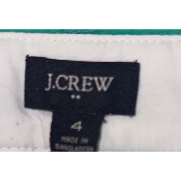 Women’s J. Crew Green 7” Chino Shorts Size 4 - Picture 4 of 7